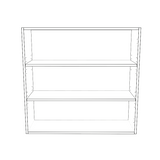 36" Wide x 34" High Wall Cabinet - Thermofoil Doors