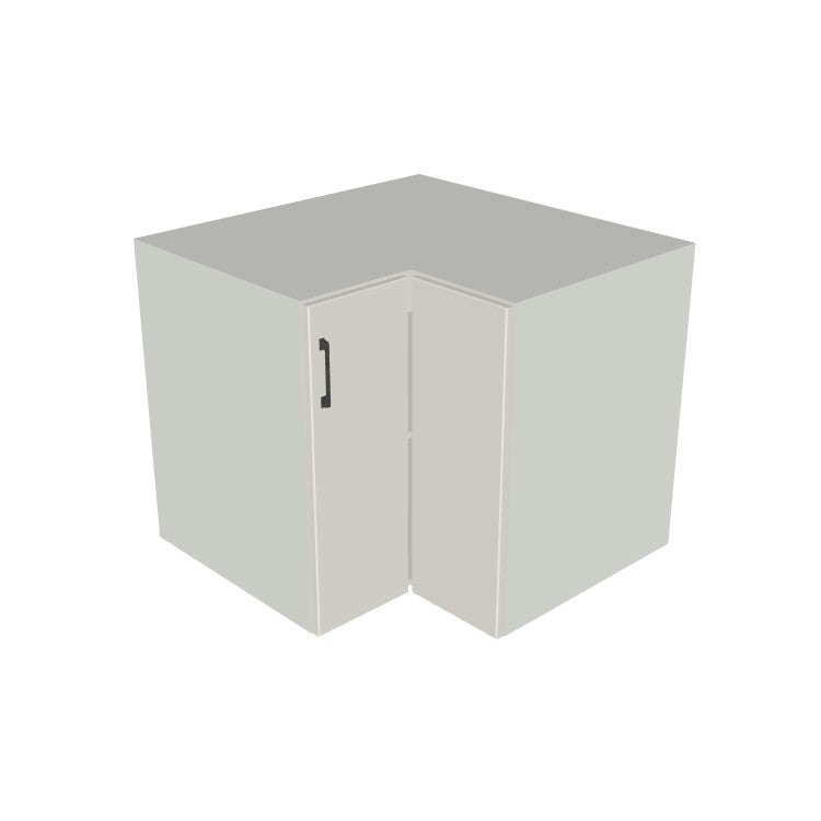 36x36" L Shape Base Corner Cabinet - (White Melamine Boxes - Flat Panel Doors)
