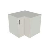 36x36" L Shape Base Corner Cabinet - (White Melamine Boxes - Flat Panel Doors)