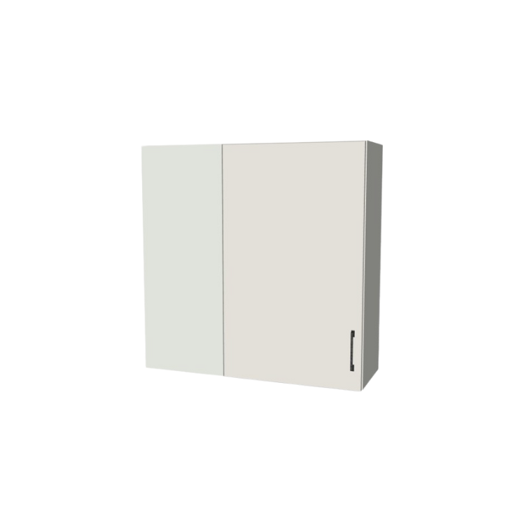 36" Wide 36" High Blind Corner Wall Cabinet - Door on Right/Left Side - (White Melamine Boxes - Flat Panel Doors)