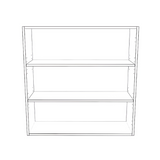 36" Wide x 36" High Wall Cabinet - Thermofoil Doors