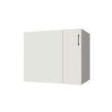 37" Blind Corner Base Cabinet - Door on Right/Left Side - (White Melamine Boxes - Flat Panel Doors)