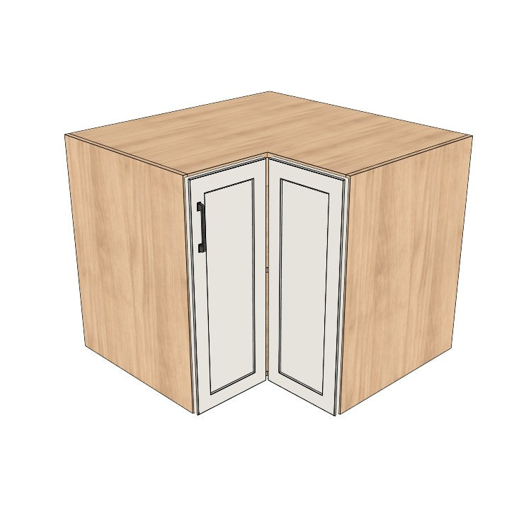 37x37" L Shape Base Corner Cabinet - (Hardrock Maple Melamine Boxes - Thermofoil Doors)