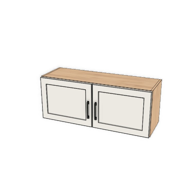 38" Wide x 15" High Fridge/Stove Cabinet - (Ply Wood Boxes - Thermofoil Doors)