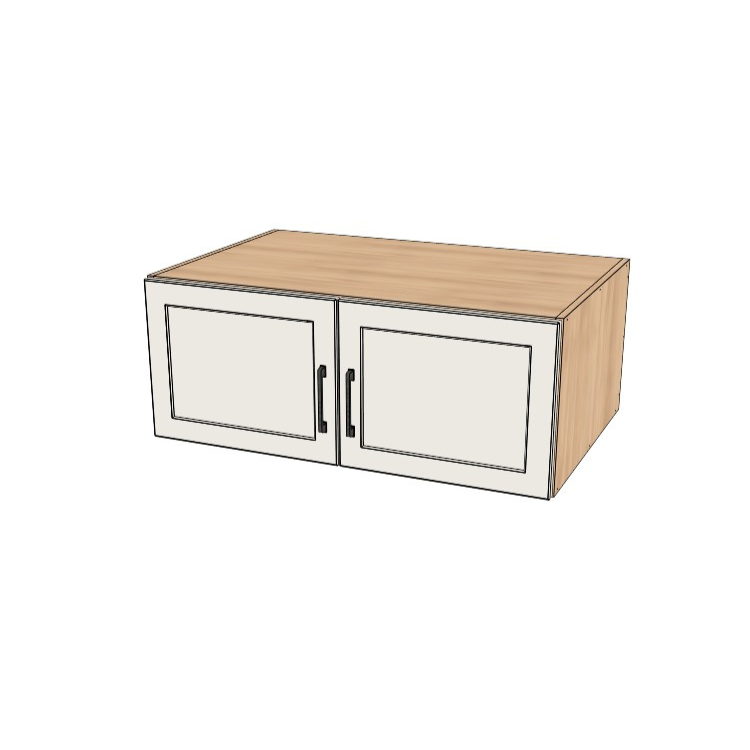 38" Wide x 15" High x 24" Deep Fridge/Stove Cabinet - (Ply Wood Boxes - Painted Doors)