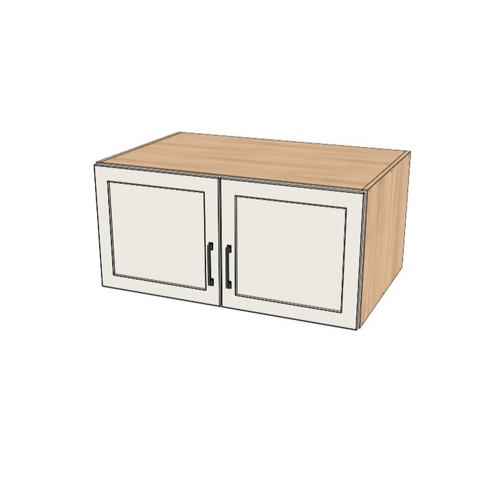 38" Wide x 18" High x 24" Deep Fridge/Stove Cabinet - (Ply Wood Boxes - Thermofoil Doors)