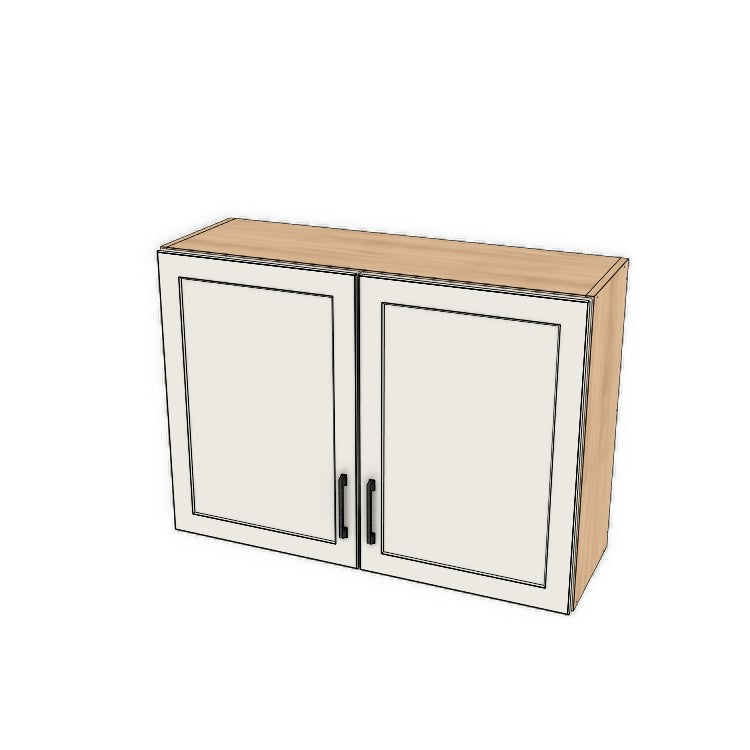 38" Wide x 27" High Fridge/Stove Cabinet - (Ply Wood Boxes - Painted Doors)