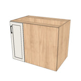 38" Blind Corner Base Cabinet - Door on Right/Left Side - (Hardrock Maple Melamine Boxes - Thermofoil Doors)