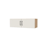 38" Wide x 12" High Fridge/Stove Cabinet - (Hardrock Maple Melamine Boxes - Flat Panel Doors)