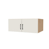 38" Wide x 15" High x 24" Deep Fridge/Stove Cabinet - (Hardrock Maple Melamine Boxes - Flat Panel Doors)