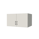 38" Wide x 21" High x 24" Deep Fridge/Stove Cabinet - (White Melamine Boxes - Flat Panel Doors)