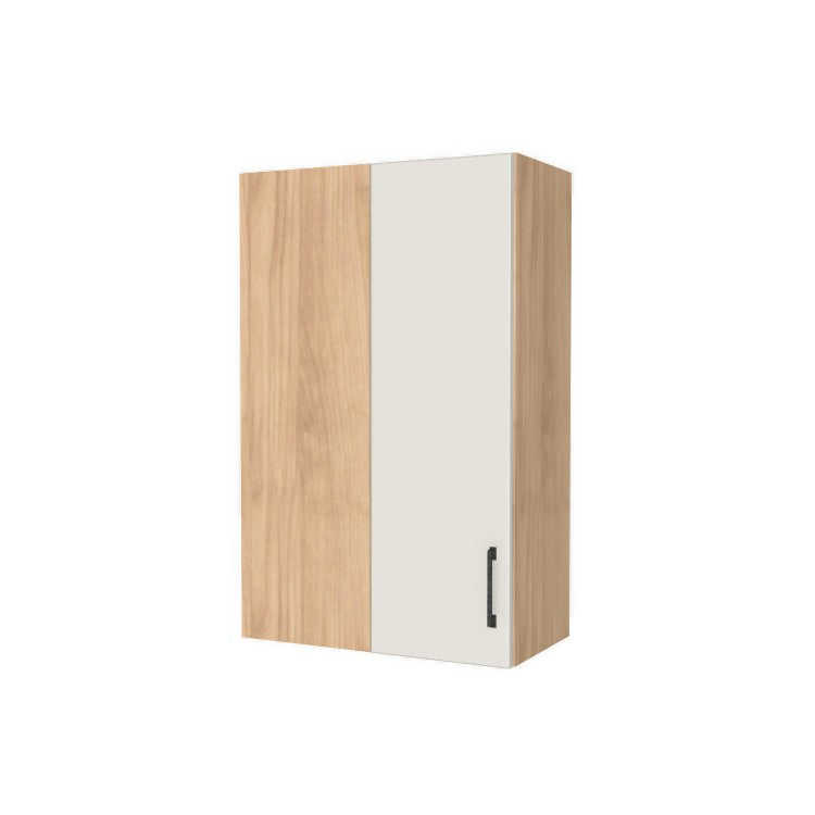 24" Wide 38" High Blind Corner Wall Cabinet - Door on Right/Left Side - (Hardrock Maple Melamine Boxes - Flat Panel Doors)