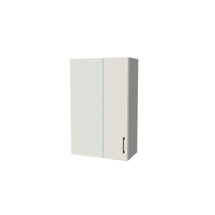 24" Wide 38" High Blind Corner Wall Cabinet - Door on Right/Left Side - (White Melamine Boxes - Flat Panel Doors)