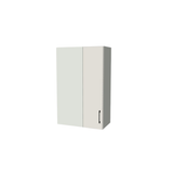 24" Wide 38" High Blind Corner Wall Cabinet - Door on Right/Left Side - (White Melamine Boxes - Flat Panel Doors)