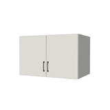 38" Wide x 24" High x 24" Deep Fridge/Stove Cabinet - (White Melamine Boxes - Flat Panel Doors)