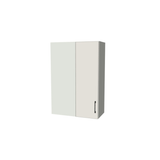 26" Wide 38" High Blind Corner Wall Cabinet - Door on Right/Left Side - (White Melamine Boxes - Flat Panel Doors)