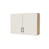 38" Wide x 27" High Fridge/Stove Cabinet - (Hardrock Maple Melamine Boxes - Flat Panel Doors)
