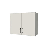 38" Wide x 30" High Fridge/Stove Cabinet - (White Melamine Boxes - Flat Panel Doors)
