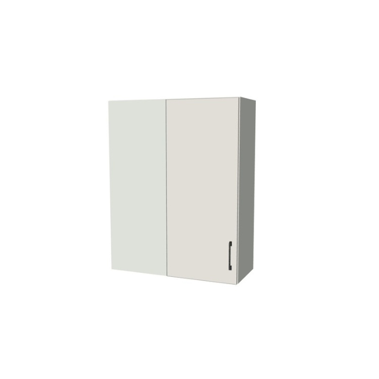 30" Wide 38" High Blind Corner Wall Cabinet - Door on Right/Left Side - (White Melamine Boxes - Flat Panel Doors)