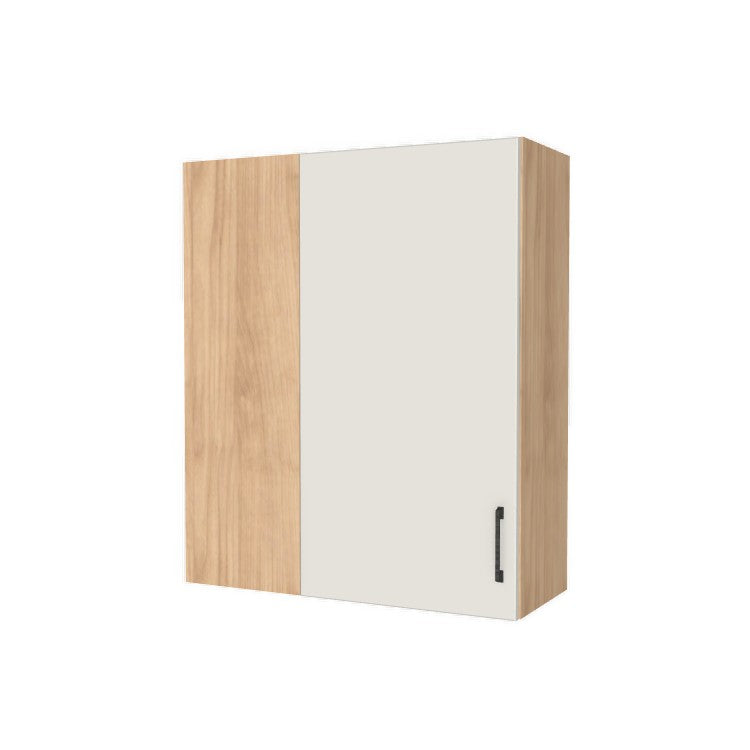 32" Wide 38" High Blind Corner Wall Cabinet - Door on Right/Left Side - (Hardrock Maple Melamine Boxes - Flat Panel Doors)