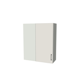32" Wide 38" High Blind Corner Wall Cabinet - Door on Right/Left Side - (White Melamine Boxes - Flat Panel Doors)