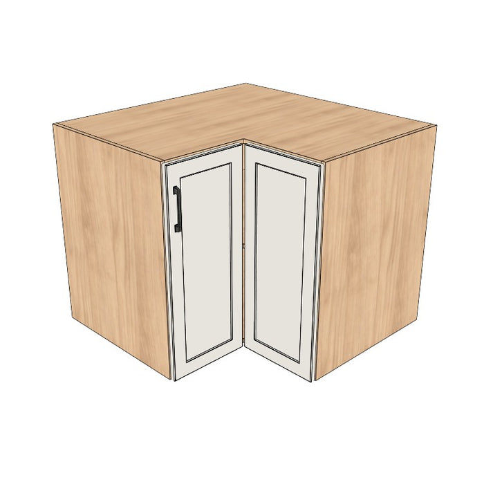 38x38" L Shape Base Corner Cabinet - (Hardrock Maple Melamine Boxes - Thermofoil Doors)