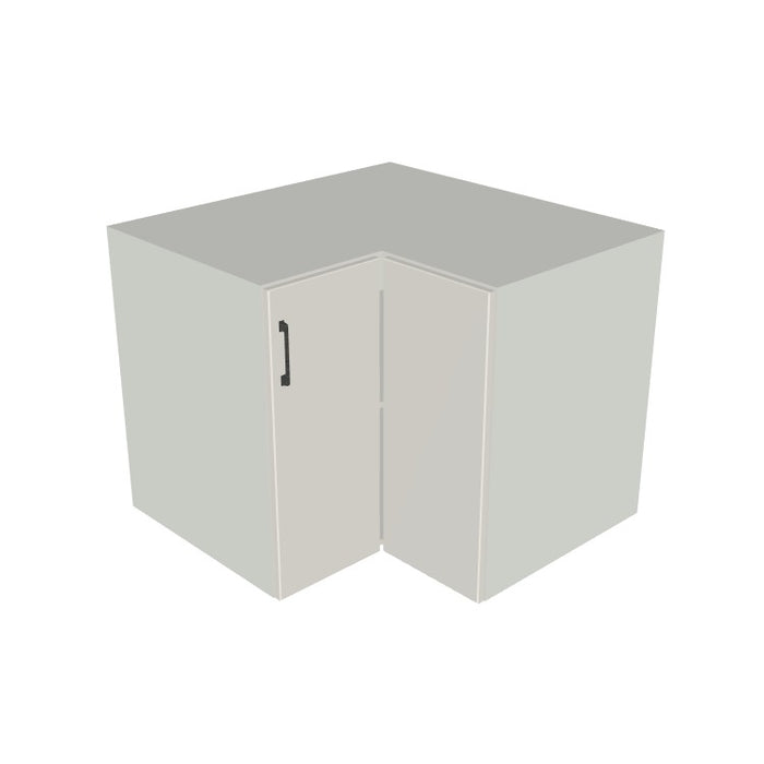 38x38" L Shape Base Corner Cabinet - (White Melamine Boxes - Flat Panel Doors)