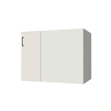 40" Blind Corner Base Cabinet - Door on Right/Left Side - (White Melamine Boxes - Flat Panel Doors)