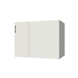 41" Blind Corner Base Cabinet - Door on Right/Left Side - (White Melamine Boxes - Flat Panel Doors)