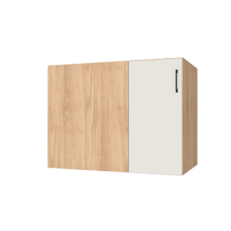 41" Blind Corner Base Cabinet - Door on Right/Left Side - (Hardrock Maple Melamine Boxes - Flat Panel Doors)