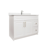 42" MDF - Right Side Draw - White - Raised Panel Doors