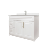 42" MDF - Left Side Draw - White - Raised Panel Doors