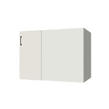 42" Blind Corner Base Cabinet - Door on Right/Left Side - (White Melamine Boxes - Flat Panel Doors)
