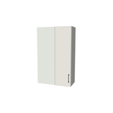26" Wide 42" High Blind Corner Wall Cabinet - Door on Right/Left Side - (White Melamine Boxes - Flat Panel Doors)