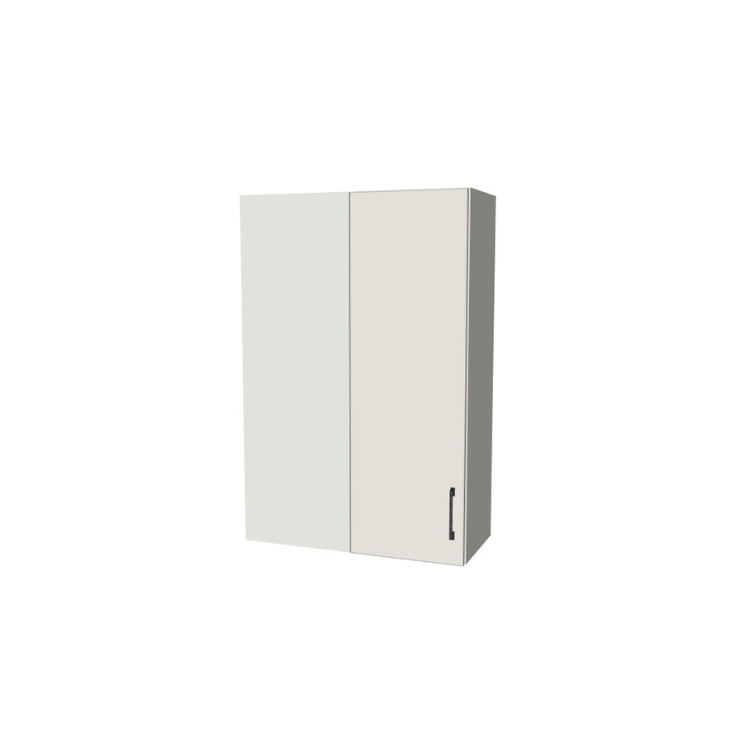 28" Wide 42" High Blind Corner Wall Cabinet - Door on Right/Left Side - (White Melamine Boxes - Flat Panel Doors)