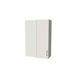 28" Wide 42" High Blind Corner Wall Cabinet - Door on Right/Left Side - (White Melamine Boxes - Flat Panel Doors)