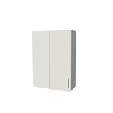 30" Wide 42" High Blind Corner Wall Cabinet - Door on Right/Left Side - (White Melamine Boxes - Flat Panel Doors)