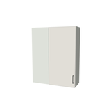 34" Wide 42" High Blind Corner Wall Cabinet - Door on Right/Left Side - (White Melamine Boxes - Flat Panel Doors)
