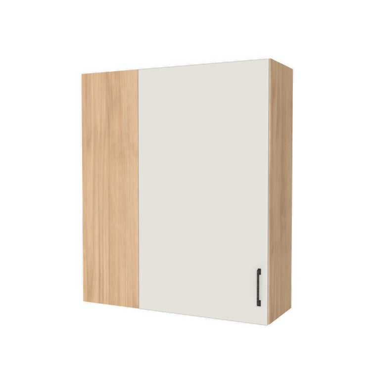 36" Wide 42" High Blind Corner Wall Cabinet - Door on Right/Left Side - (Hardrock Maple Melamine Boxes - Flat Panel Doors)