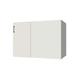 44" Blind Corner Base Cabinet - Door on Right/Left Side - (White Melamine Boxes - Flat Panel Doors)