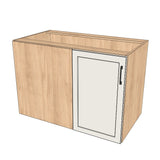 45" Blind Corner Base Cabinet - Door on Right/Left Side - (Hardrock Maple Melamine Boxes - Thermofoil Doors)