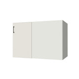 45" Blind Corner Base Cabinet - Door on Right/Left Side - (White Melamine Boxes - Flat Panel Doors)