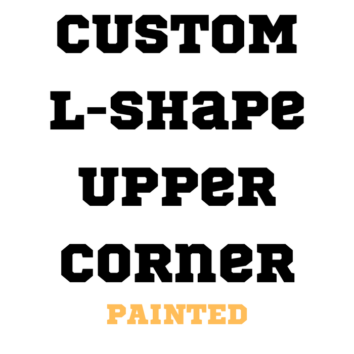 CUSTOM - L-Shape Upper Corner Cabinet - Painted Doors