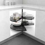 INOXA Pie Shape Lazy Susan Height Adjustable for 33" Wide and Above (XLS 328)