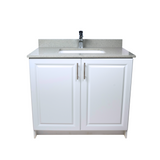 36" MDF - 2 Door - White - Raised Panel Doors