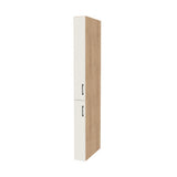 7" Wide Tall Pantry Cabinet - (Hardrock Maple Melamine Boxes - Flat Panel Doors) 24 D