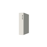 7" Wide Base Cabinet - (White Melamine Boxes - Flat Panel Doors)