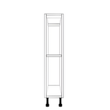 7" Wide Base Cabinet - Painted Doors
