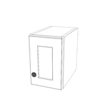 7" Wide x 12" High Wall Cabinet - (White Melamine Cabinets - Painted Doors)