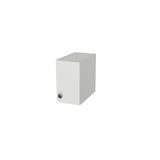 7" Wide x 12" High Wall Cabinet - (White Melamine Boxes - Flat Panel Doors)